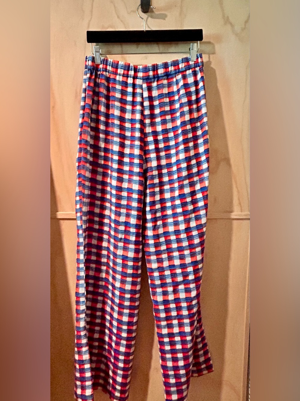 Maeve Wide-Leg French Plaid Pants in Red, White & Blue Size US 6 - Picture 2 of 7